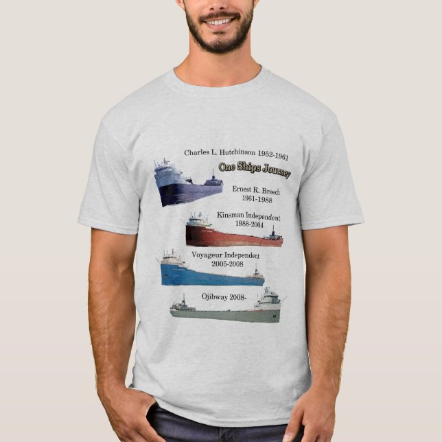 One Ships Journey light shirt (Front)