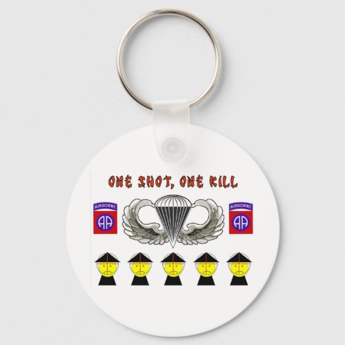 ONE SHOT ONE KILL KEYCHAIN