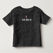 One Sided Black Toddler Team only T-Shirt