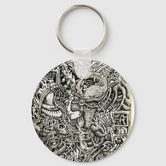 One-Sided Competition, by Brian Benson Keychain (Front)