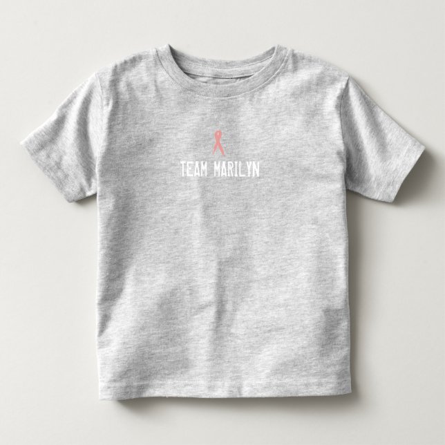 One Sided Gray Toddler Team only T-Shirt (Front)