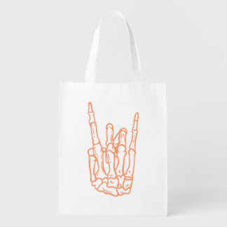 One sided trick or treat skeleton hand love bag