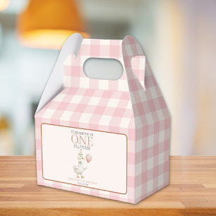 One Silly Goose 1st Birthday Girl Favor Boxes