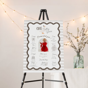 One Silly Goose 1st Birthday Milestone Sign 