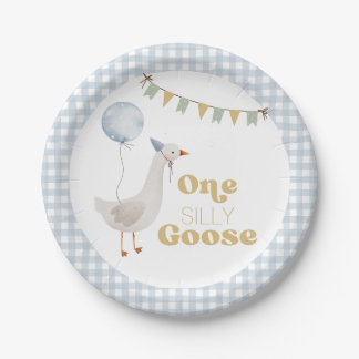 One Silly Goose 1st Birthday  Paper Plates