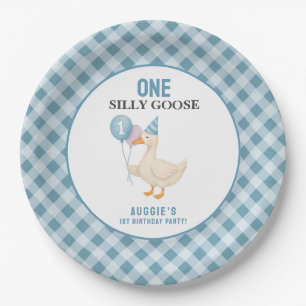 One Silly Goose 1st Birthday Paper Plates