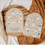 One Silly Goose | 1st Birthday Party Invitation<br><div class="desc">Celebrate your little one’s big milestone with charm and giggles! These One Silly Goose | 1st Birthday Party Invitations are the perfect pick for a whimsical and playful first birthday celebration. Featuring a flock of adorable illustrated geese in hats and bow ties, this arch-shaped invitation brings lighthearted fun to your...</div>