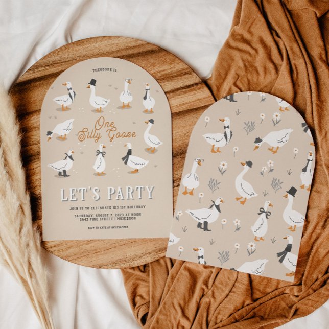 One Silly Goose | 1st Birthday Party Invitation (Creator Uploaded)