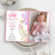 One Silly Goose 1st Birthday Party Photo