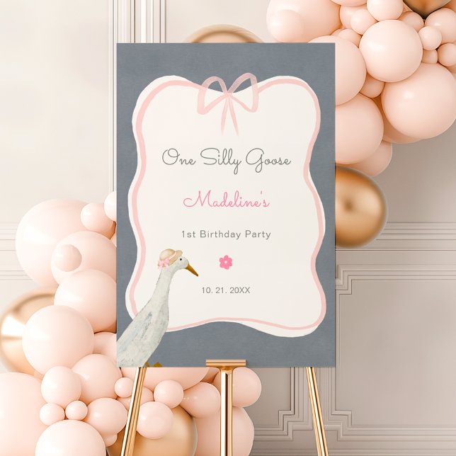 One Silly Goose 1st Birthday Party Welcom Sign (Creator Uploaded)
