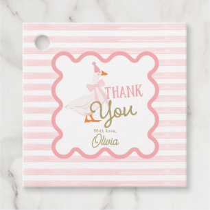 One Silly Goose 1st Birthday Thank You Favor Tags