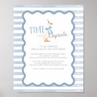 One Silly Goose 1st Birthday Time Capsule Sign