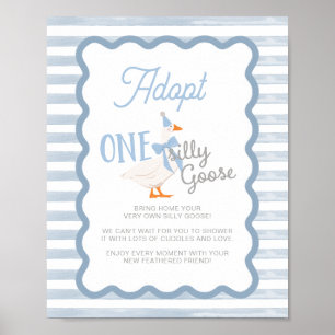 One Silly Goose Adoption Sign 