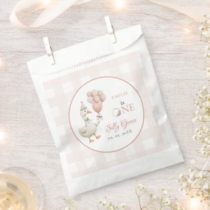 One Silly Goose Baby 1st Birthday Favor Bag