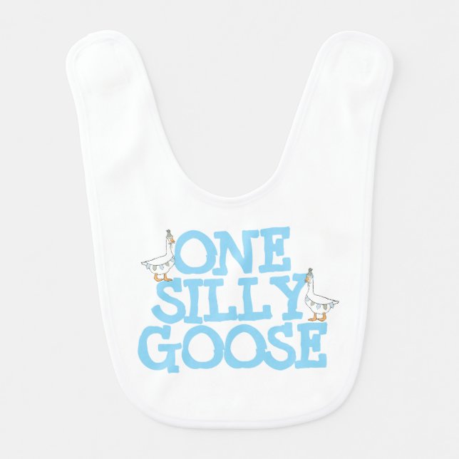 One Silly Goose Baby Bib (Front)