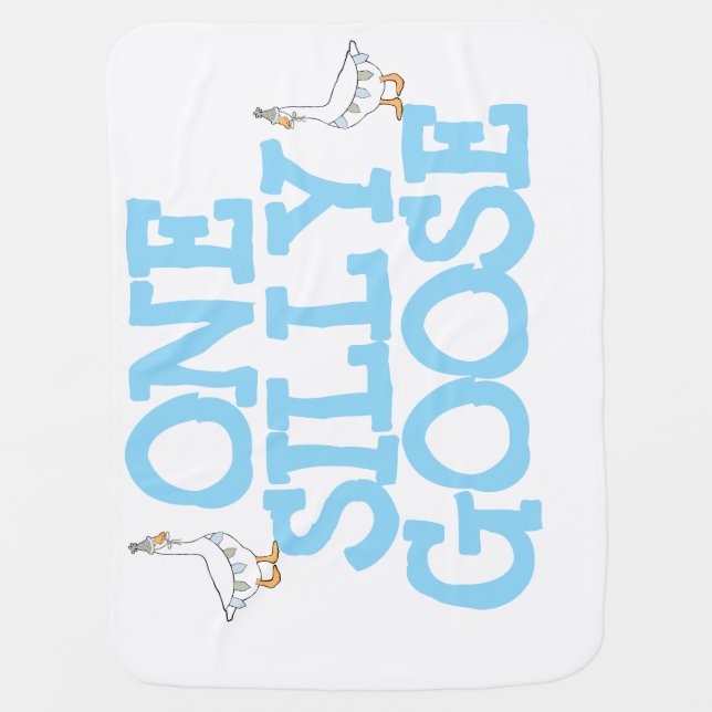 One Silly Goose Baby Blanket (Front)