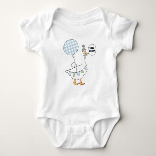 One Silly Goose  Baby Bodysuit