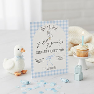 One silly goose. Birthday invitation