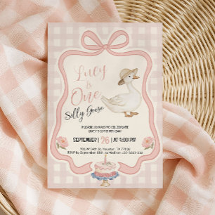 One Silly Goose Birthday Invitation