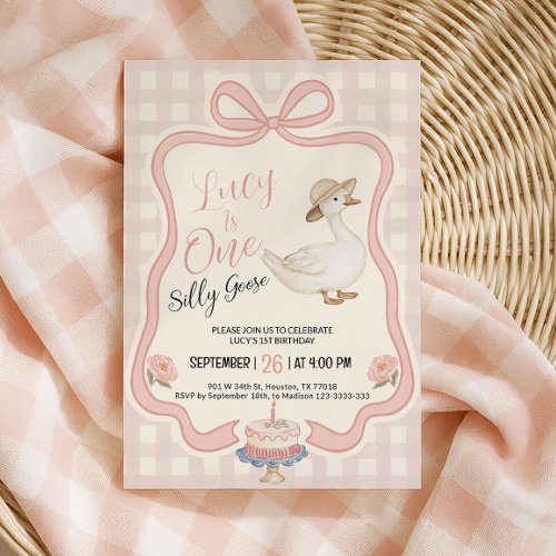One Silly Goose Birthday Invitation