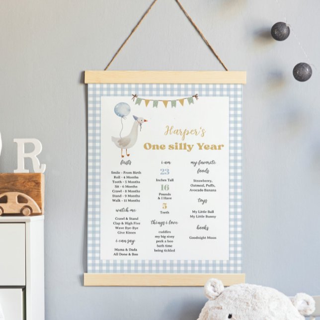 One Silly Goose Birthday Milestone Poster (Creator Uploaded)