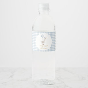 One Silly Goose Birthday Water Bottle Label