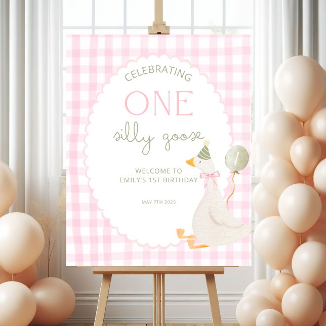One Silly Goose Birthday Welcome Sign (Creator Uploaded)