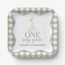 One Silly Goose blue and green