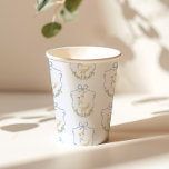 One Silly Goose Blue Bow crest Vintage Paper Cups<br><div class="desc">One Silly Goose Blue Bow crest Vintage Paper Cups
Matching items are available.</div>