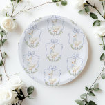 One Silly Goose Blue Bow crest Vintage Paper Plates<br><div class="desc">One Silly Goose Blue Bow crest Vintage Paper Plates
Matching items are available.</div>