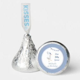 One Silly Goose Blue Boy 1st Birthday Hershey®'s Kisses®