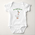 One Silly Goose bodysuit with name/age<br><div class="desc">One Silly Goose bodysuit with editable name/age on the back</div>