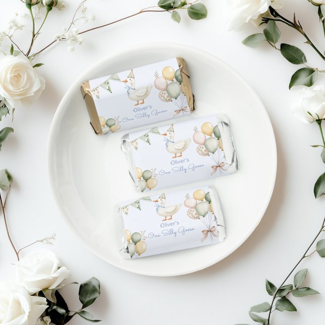 One Silly Goose Boy 1st Birthday Hershey's Miniatures (Creator Uploaded)