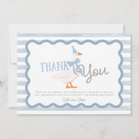 One Silly Goose Boy 1st Birthday Thank You