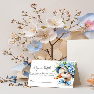 One Silly Goose Boy baby shower Diaper Raffle