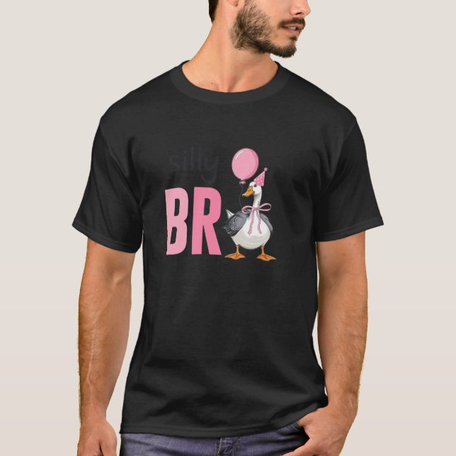 One Silly Goose Brother 1st First Birthday Family  T-Shirt (Front)