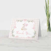 One Silly Goose Coquette Pink Gingham 1st Birthday