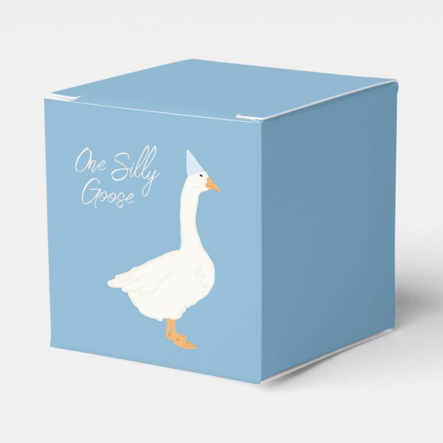 One Silly Goose  Favor Boxes (Front Side)