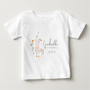 One Silly Goose Fest Birthday Minimalism Classic  Baby T-Shirt