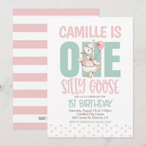 ONE Silly Goose First Birthday