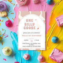 One Silly Goose First Birthday Invitation