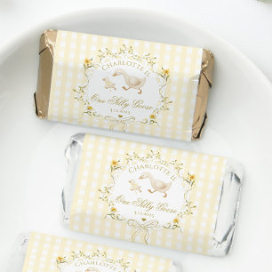 One Silly Goose Gender neutral Gingham Thank you Hershey's Miniatures