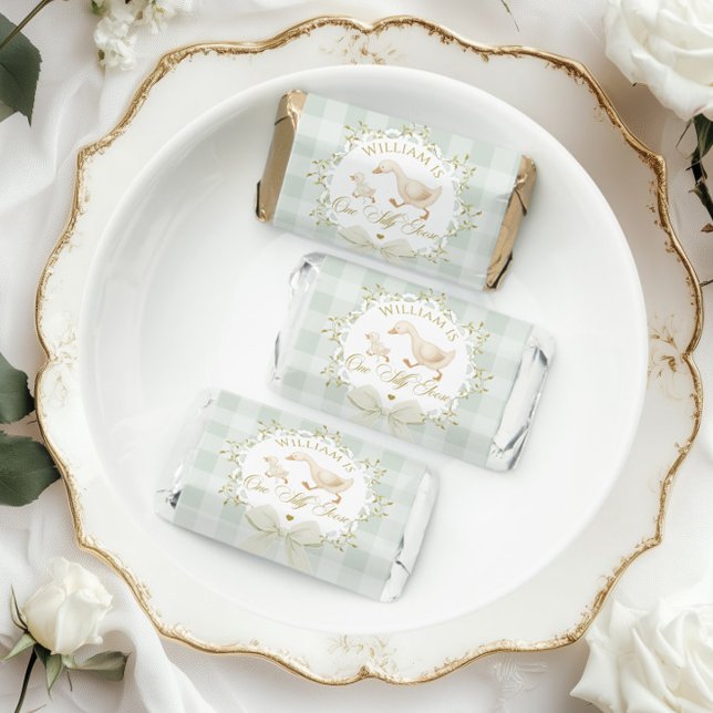 One Silly Goose Gender neutral Sage Birthday Hershey's Miniatures (Creator Uploaded)