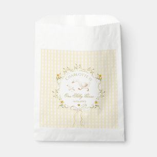 One Silly Goose Gender neutral Wildflower Yellow Favor Bag