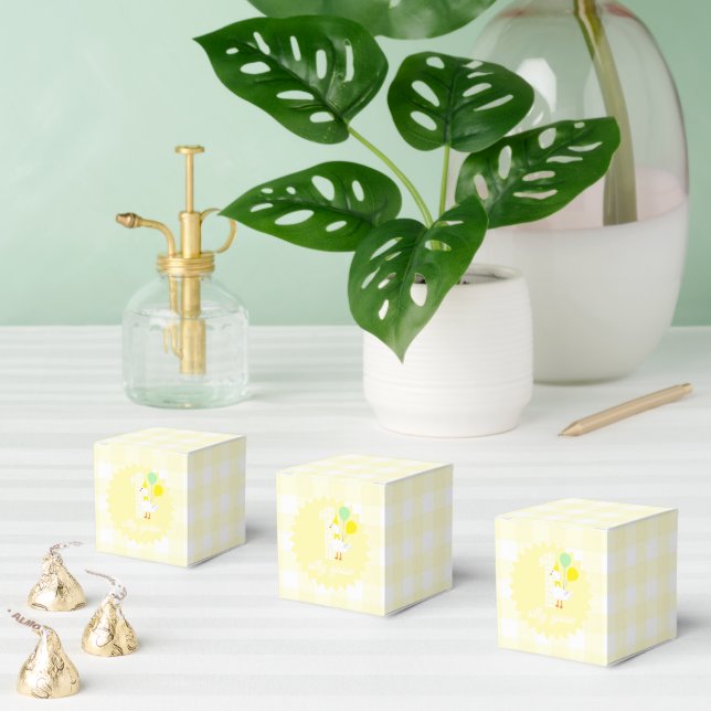 One Silly Goose Gingham 1st Birthday Favor Boxes (Multiple)