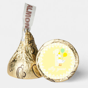 One Silly Goose Gingham 1st Birthday Hershey®'s Kisses®