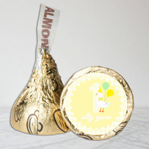 One Silly Goose Gingham 1st Birthday Hershey®'s Kisses®