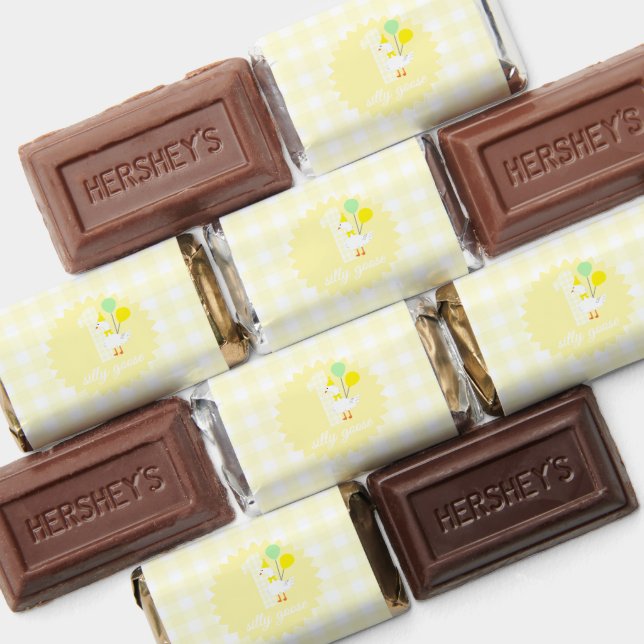 One Silly Goose Gingham 1st Birthday Hershey's Miniatures (Assorted)