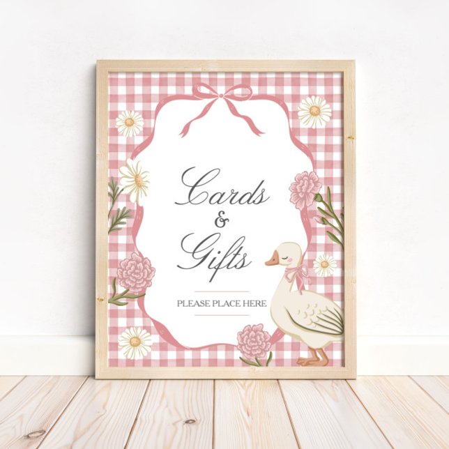 One Silly Goose Girl Pink Cards & Gifts Poster (Creator Uploaded)