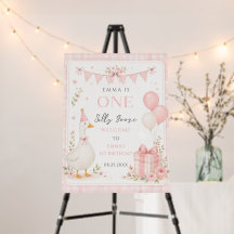 One Silly Goose Girls 1st Birthday Welcome